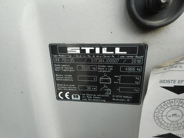 Gabelstapler Still RX70-35 Triplex + SS + ZV + Kabine