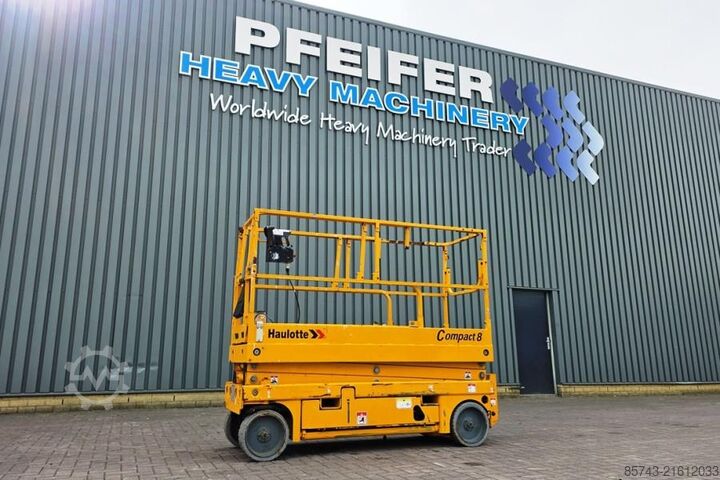Scherenhebebühne Haulotte Compact 8 Electric, 8.2m Working Height, 350kg Cap