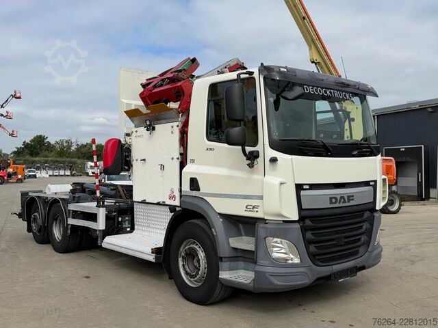 Container transportation DAF CF 330 6x2 ZEILADER+KETTINGSYSTEEM