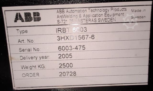 Industrieroboter ABB IRB 6650-125/3.2 Type B