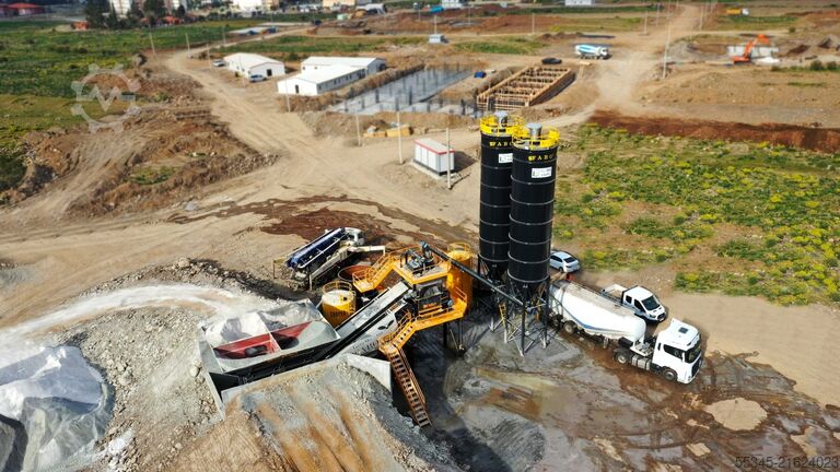 Mobile Betonmischanlage FABO Mobile Concrete Batching Plant 100 m3/h Mobile Concrete Batching Plant