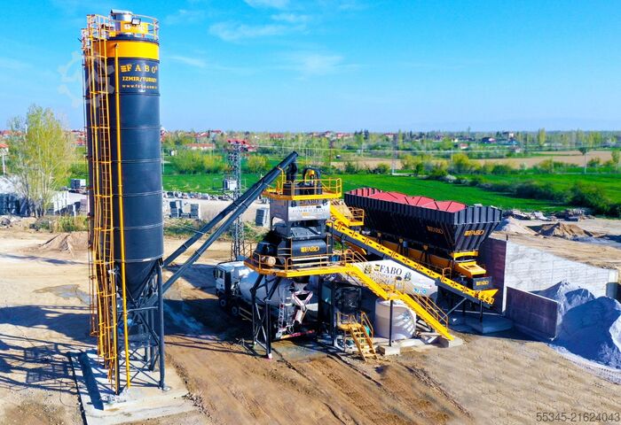 Betonmischanlage / Betonwerk FABO Concrete Batching Plant 120 M3/H Compact Concrete Batching Plant