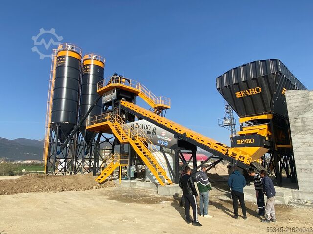 Betonmischanlage / Betonwerk FABO Concrete Batching Plant 120 M3/H Compact Concrete Batching Plant