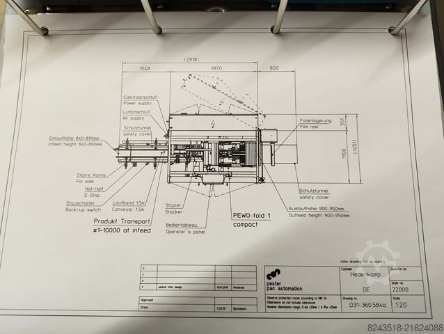 Volleinschlagverpackungsmaschine Pester PEWO-fold 1 Compact
