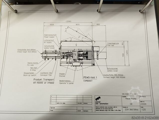 Volleinschlagverpackungsmaschine Pester PEWO-fold 1 Compact