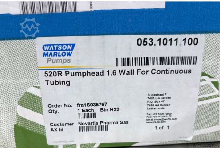 Peristaltikpumpenkopf Watson-Marlow 520R