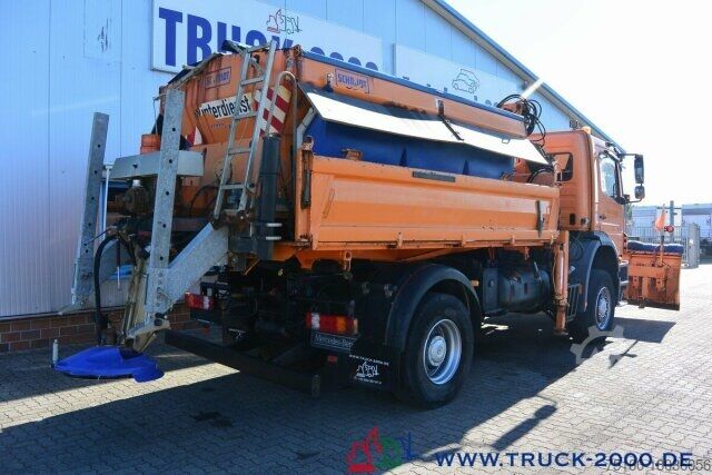 Kipper LKW Mercedes-Benz 1829 4x4 Kran Winter Schneeschild Salzstreuer