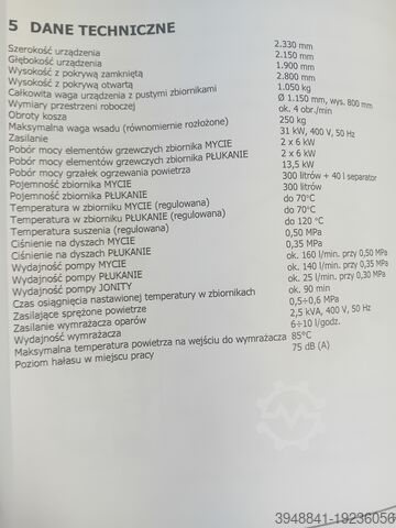 Low pressure spray washer Myjka automatyczna SUMMA