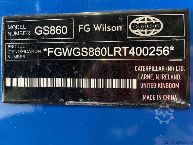 Aggregat FG Wilson P1250-1 - 1250 kVA Surplus Genset - DPX-25089