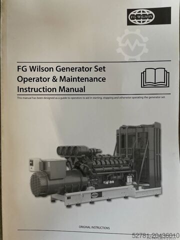 Aggregat FG Wilson P2500-1E - 2500 kVA Surplus Genset - DPX-25085
