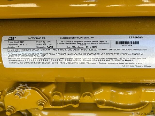 Aggregat Caterpillar DE1100GC - 1.100 kVA Standby Generator - DPX-18225