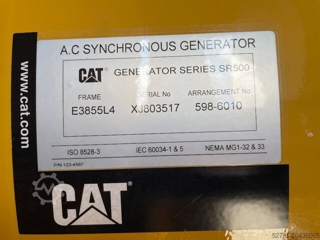 Aggregat Caterpillar DE1100GC - 1.100 kVA Standby Generator - DPX-18225