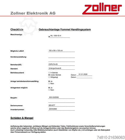 Scanstation Rommel / Rommel WL 1000 ID-X / Scaner WL 1000 ID-x