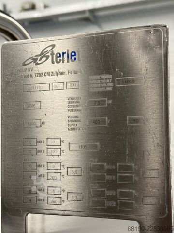  Terlet 2x 1000 liter ketels met lift