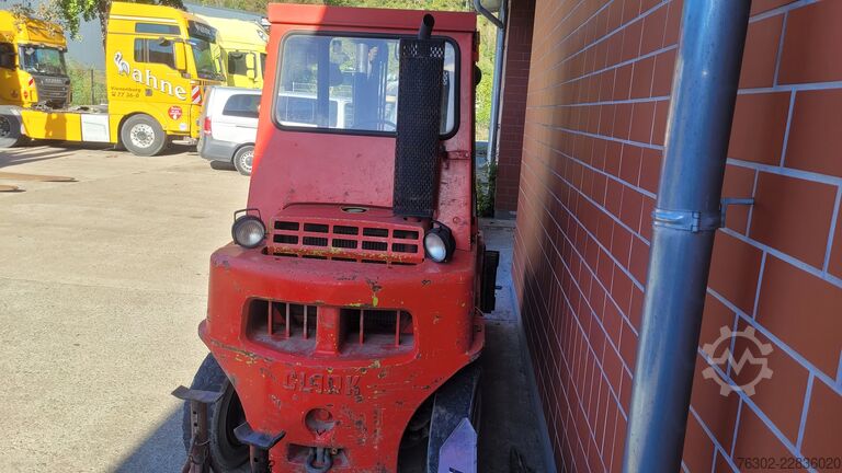 Front loader forklift CLARK G 500 Y 60 PD 3 to Diesel Kabine Heizung