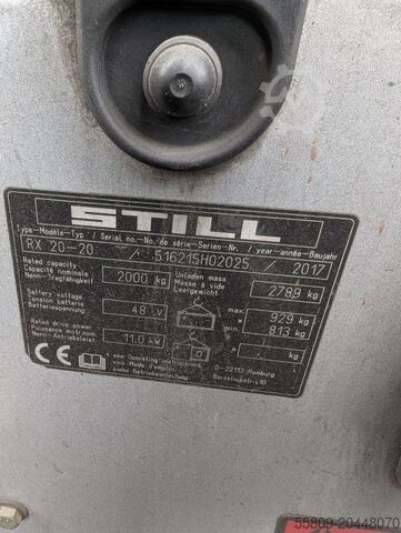 Elektro 3 Rad-Stapler Still RX 20-20 // Elektro // Vollkabine