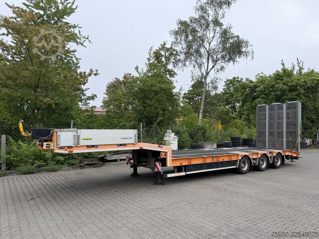 Low loader semitrailer Humbaur HTS30  3 Achs Satteltieflader, neuwertig