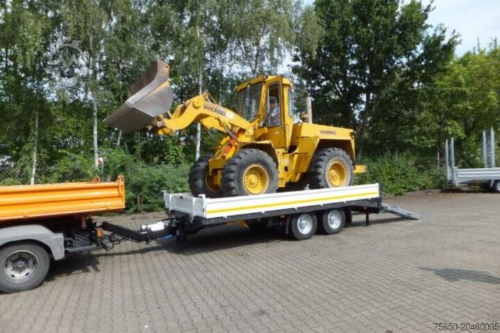 Low loader trailer Möslein TTT 11- 6,28 Weiß Neuer Tandemtieflader