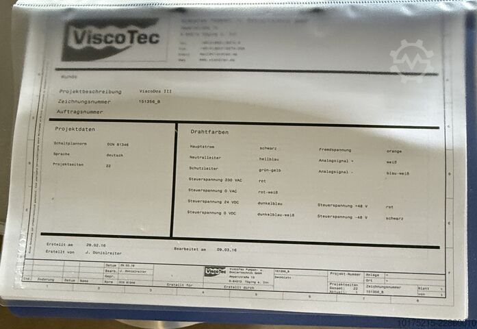 Filling technology ViscoTec ViscoDos III Dosier- und Förderanlage