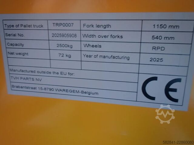 Elektro-Niederhubwagen TVH TRP0007