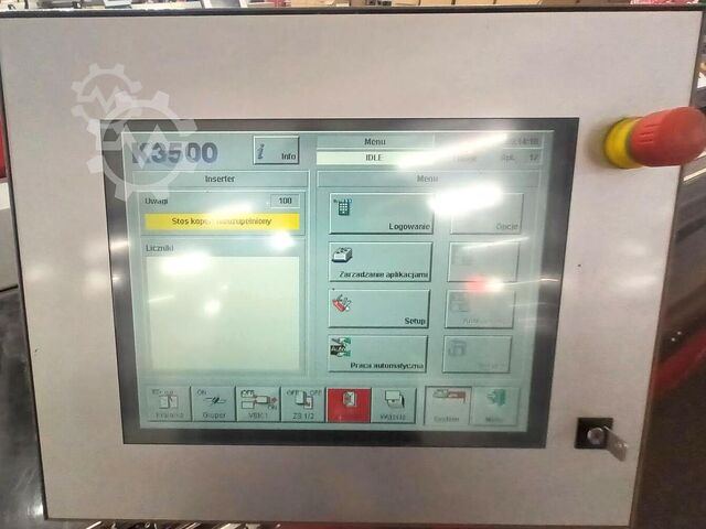 Umschlageinfügemaschine KERN 3500 Twin Channel Roll K990 PINFEED