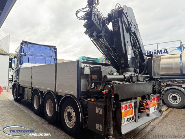 Open body Scania R650 V8 NGS HIAB 288 EP-5 Hipro, 8x4, Euro 6