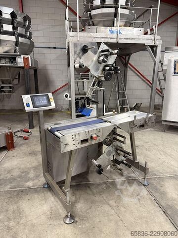 Top and bottom labelling machine with conveyor Unknown 
