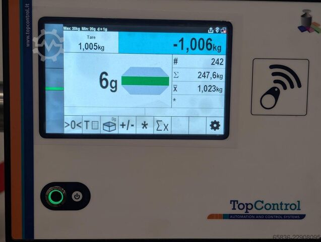 Top Control weighing scale with touchscreen indicator and stainless frame Top Control Scale