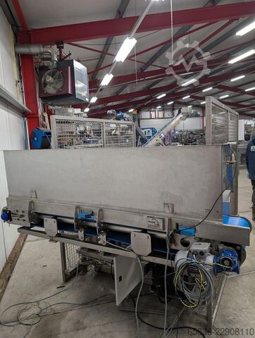 2012 FoodeQ TVB400/4350 tipper with discharge belt and cross conveyor FoodeQ TVB400/4350