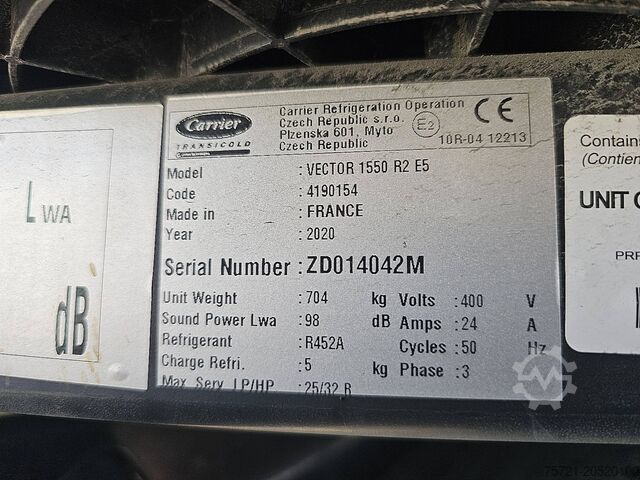 Refrigerated/frozen transport SCHMITZ SCB*S3B Carrier1550 D+E,Dopp