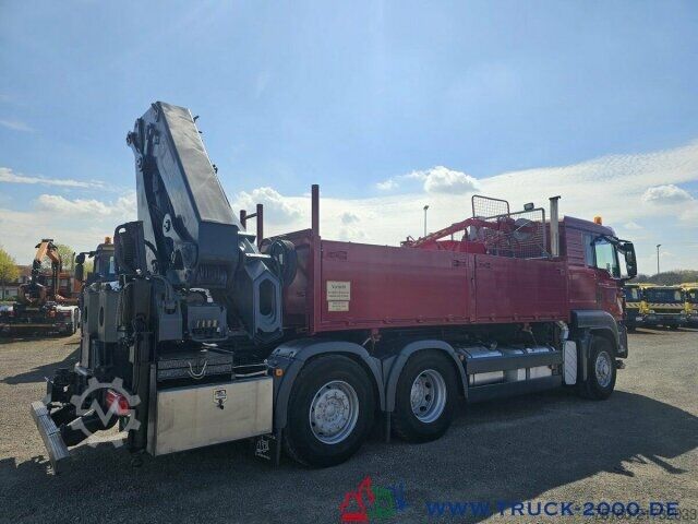 Truck mounted crane MAN TGS 26.440 Hiab 477 15m 13,2m=2,62T Arbeitskorb