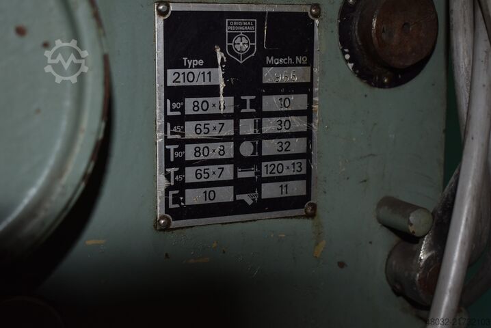 Section steel shear Peddinghaus Typ 210/11