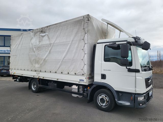 Curtain sider van MAN TGL 8.180 BL * Klima * AHK Kugel+Maul