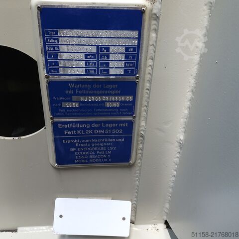 Industrial radial fan with Siemens motor Pollrich 30 kW