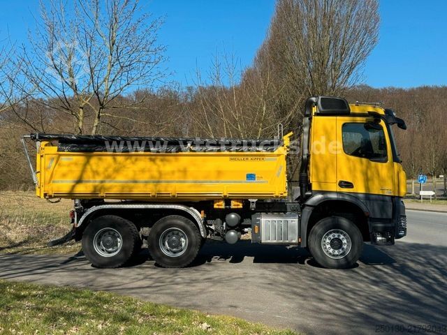 Three-sided tipper truck MERCEDES-BENZ Arocs  5 2653 6x4 Meiller DSK Kipper Mirror Cam