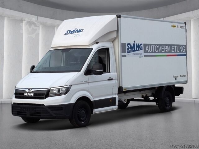 Box truck MAN TGE 3.140 Koffer LR*3-Sitzer Klima Bluetooth DAB
