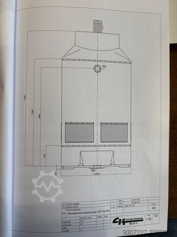 Fan-cooled water chiller, cooler CH Technika Chłodnicza Sp.z o.o. CWT 95/1200