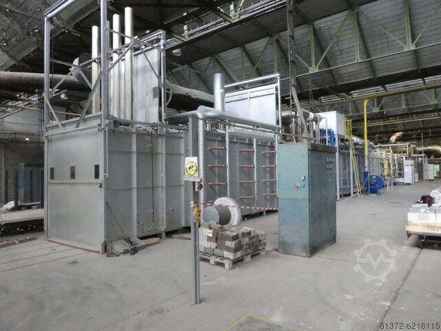 Continuous gas tunnel kilns FORNAX F.G.T. 40,5 . 2,6 . 1,92 / 13