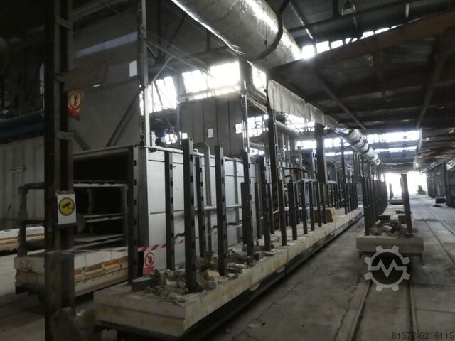 Continuous gas tunnel kilns FORNAX F.G.T. 40,5 . 2,6 . 1,92 / 13