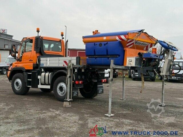 Spezial-LKW Unimog U423 Front Zapfwelle+Arbeitsplatte+ Winterdienst
