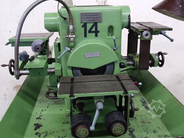 Steel grinding pedestal, steel grinding machine, tool grinding machine, lathe tool grinding machine, KLINGEL HSM 4