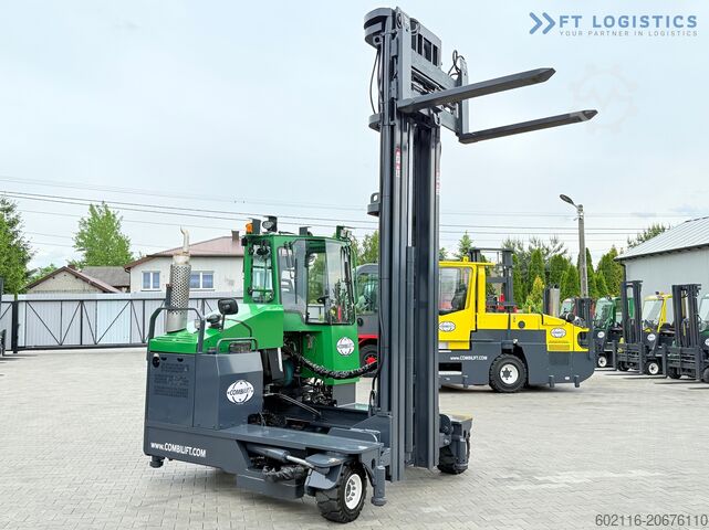 4-way forklift truck Combilift C4000 / GAS / 9300MM / FREE-LIFT / CABIN
