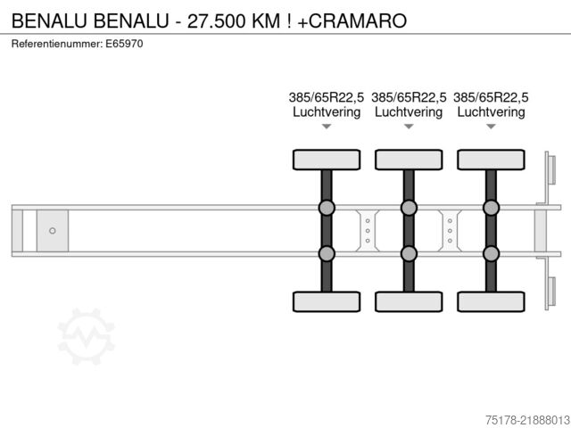 Tipper BENALU BENALU - 27.500 KM ! +CRAMARO