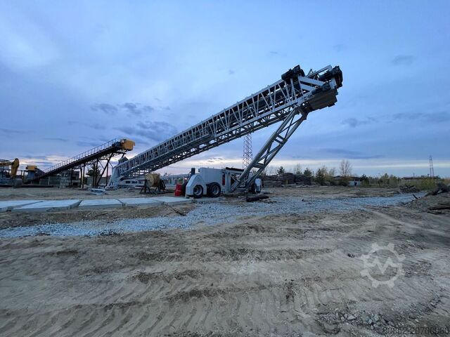 Schuttbrecher Polygonmach 1400x60000mm Radial  Telescopic stacker