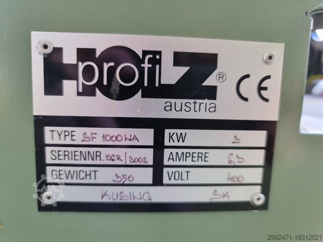 Milling machine Holprofi SFNA1000 used Holzprofi G-FR122965aP