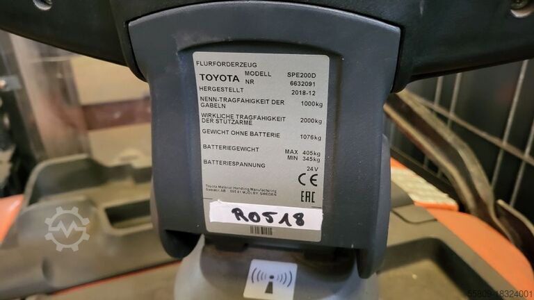 High Lift stacker BT SPE 200 D // Duplex // Initialhub // Plattform //