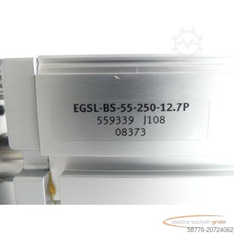 Component Festo EGSL-BS-55-250-12.7P Mini-Schlitten 559339 J108 SN: 08373