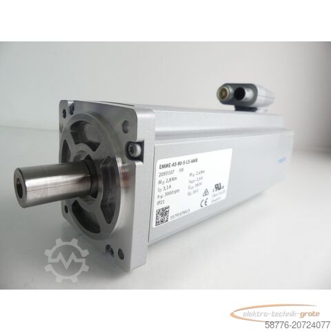 Component Festo EMME-AS-80-S-LS-AMB Servomotor 2093107 H9 SN: 3S7PLKFNKLX