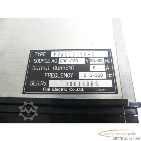 Component Fuji FVR015G5S-2 Freuquenzumrichter SN: 060140R8