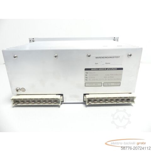 Component  Gildemeister VSNT 350 / zentro-elektrik 98008610 Netzteil 100020 48-63 Hz 1883